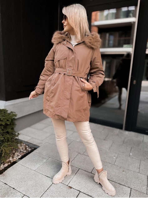 JACKET WITH ETTIE UNDERLINING CARAMEL