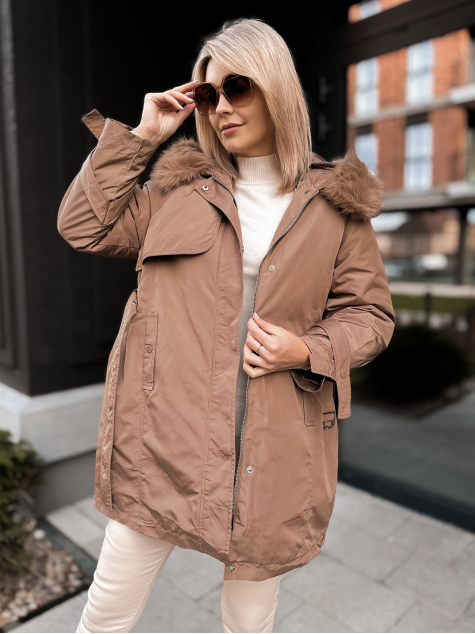 JACKET WITH ETTIE UNDERLINING CARAMEL