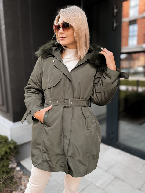 JACKE MIT ETTIE-FUTTER KHAKI