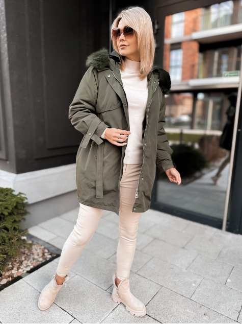JACKET WITH ETTIE UNDERLINING KHAKI