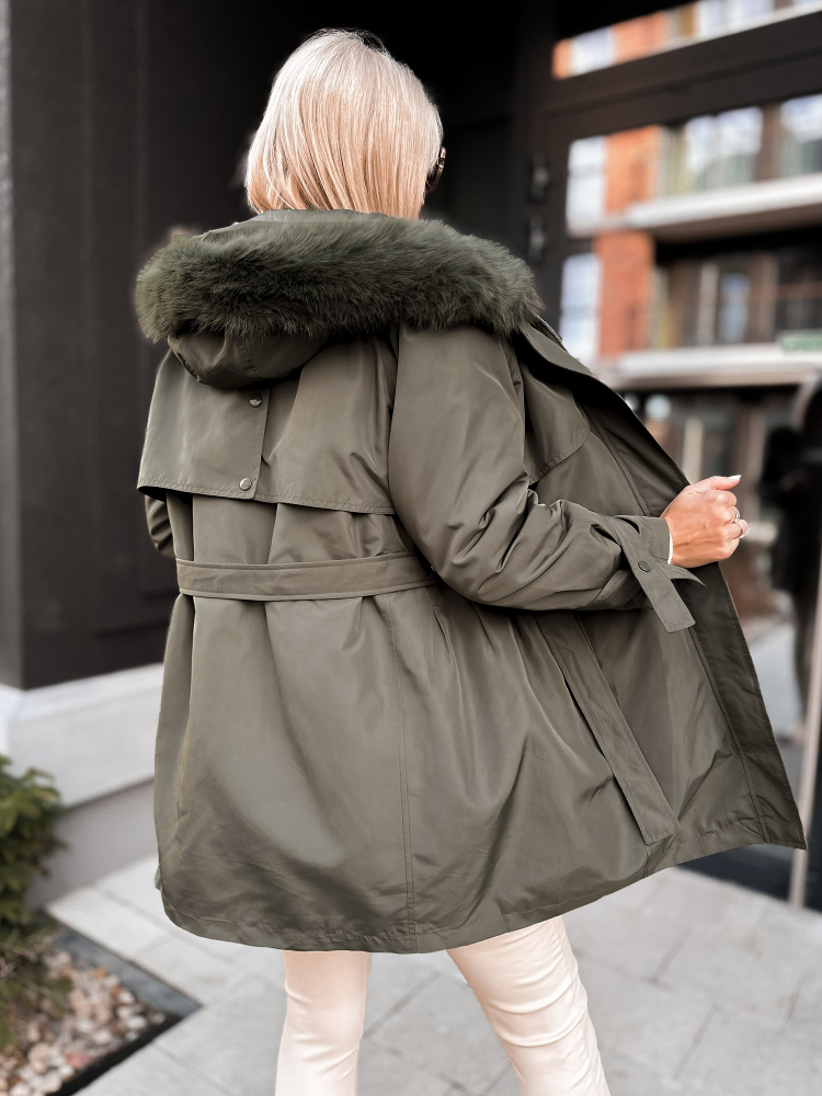 KABÁT ETTIE BÉLÉSSEL KHAKI