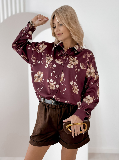 CHEMISE PHENIMORE BORDEAUX