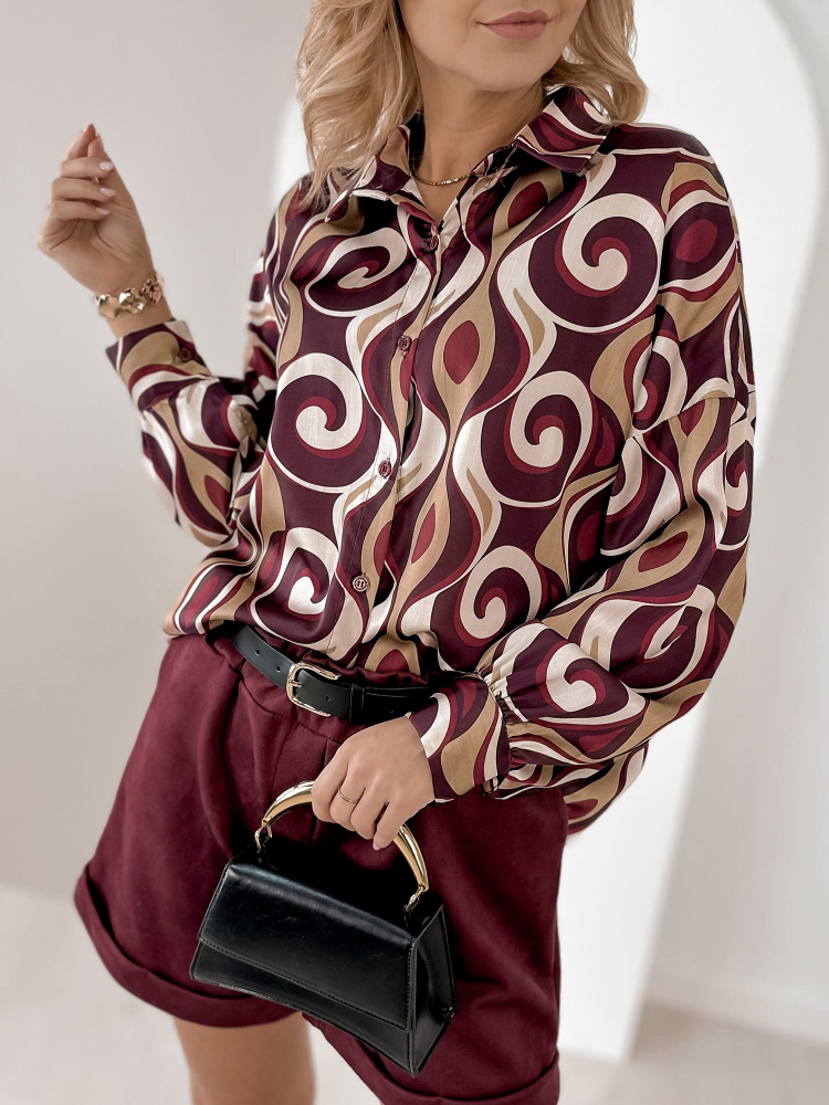 SHIRT HORACE BURGUNDY