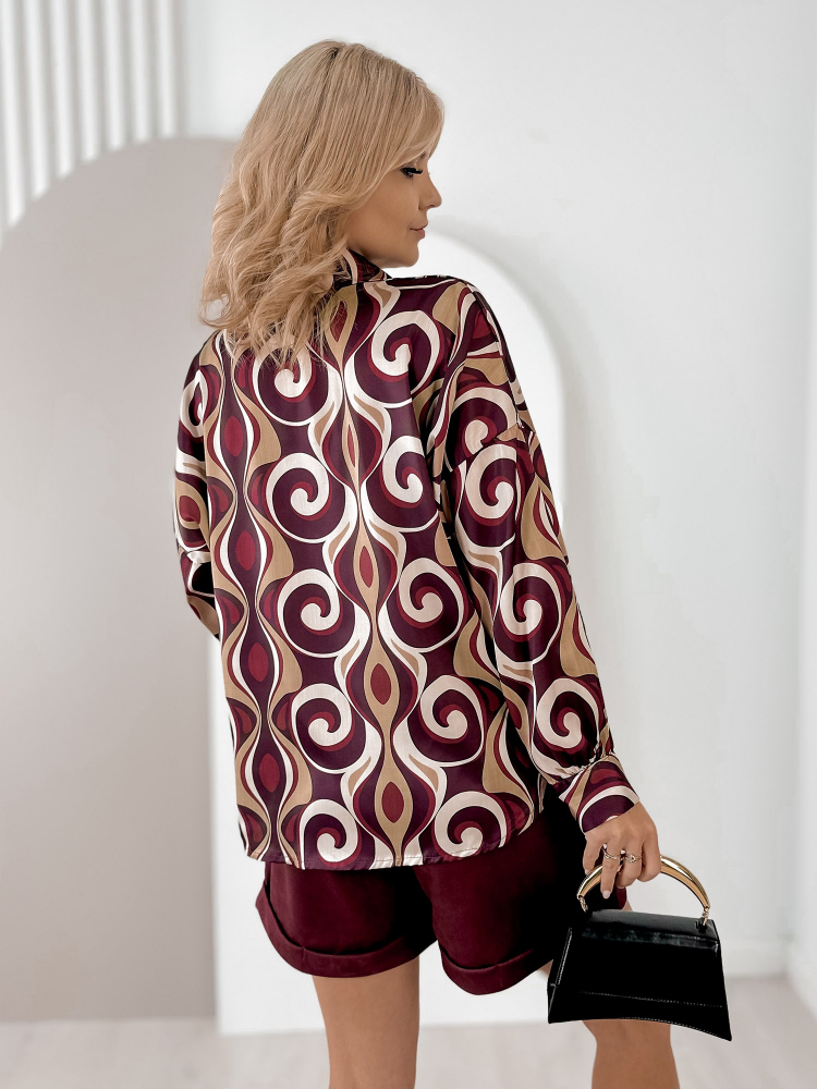 SHIRT HORACE BURGUNDY