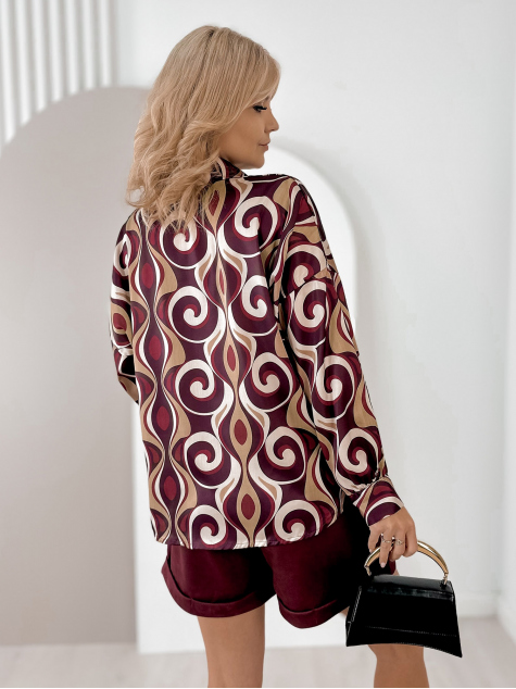 SHIRT HORACE BURGUNDY