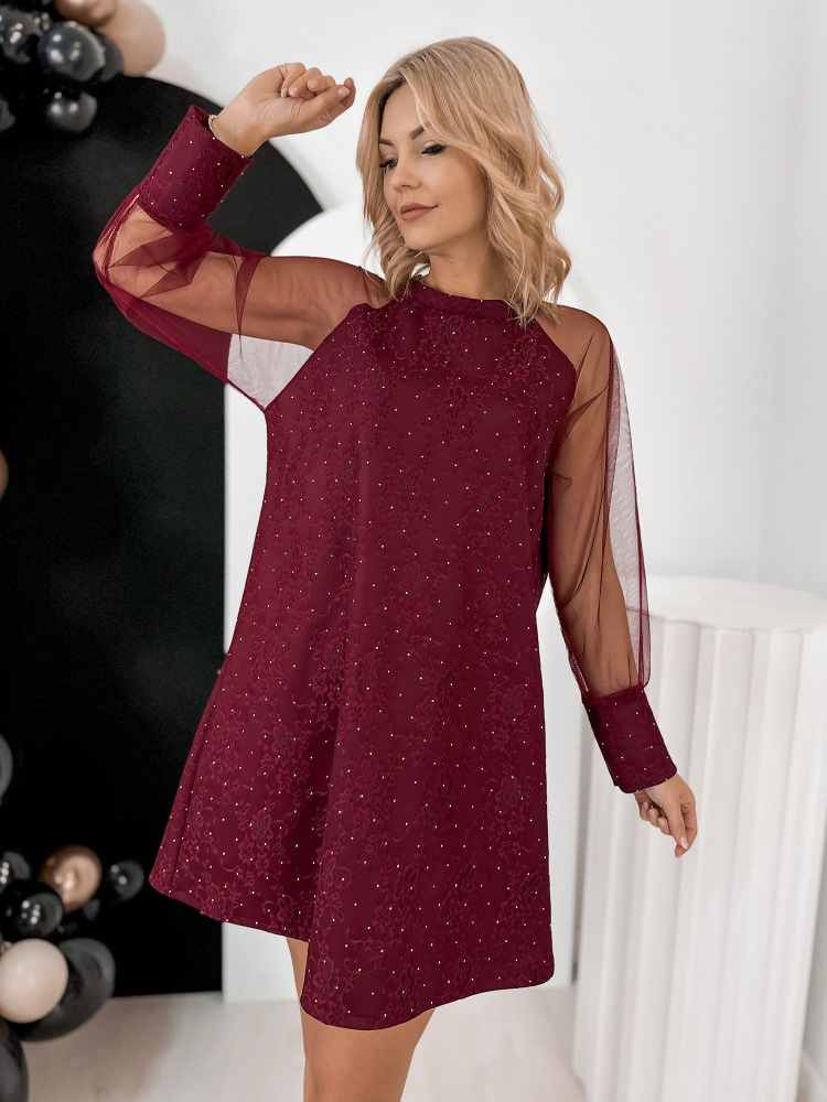 SUKNELĖ BRUNE BORDO SPALVOS