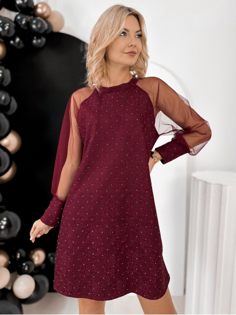DRESS BRUNE BURGUNDY