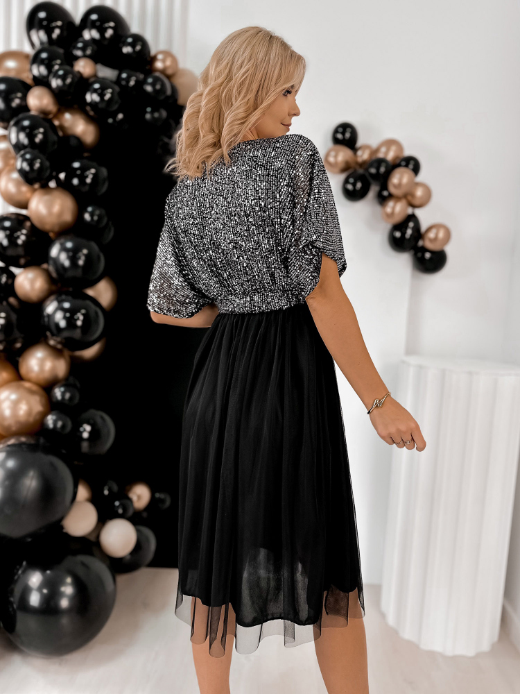 KLEID SILBERNE FONTELLENSCHWARZ