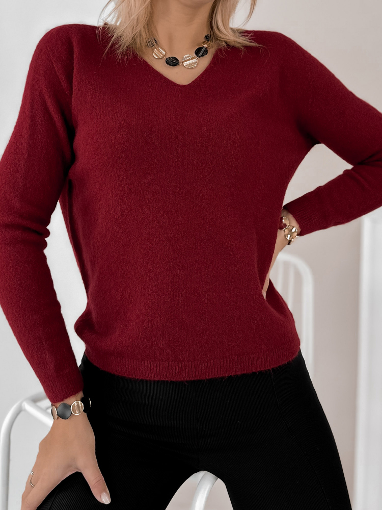 PULLOVER MONTCLAIR BORDEAUX