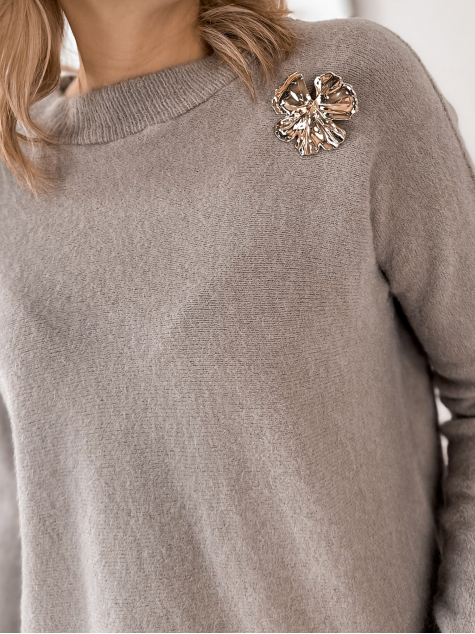 SWEATER MONTROSE BEIGE FONCÉ