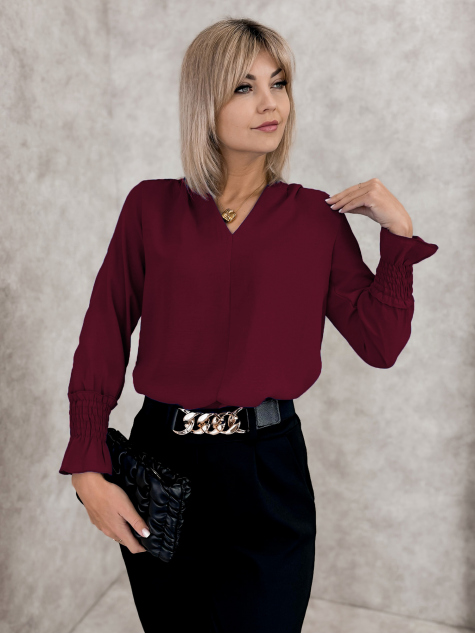 BLOUSE THELIA BORDEAUX