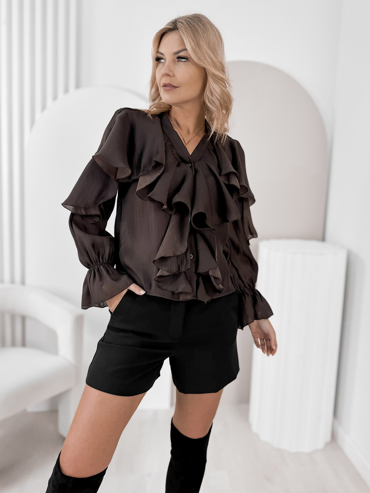 SHIRT CELLONI BROWN