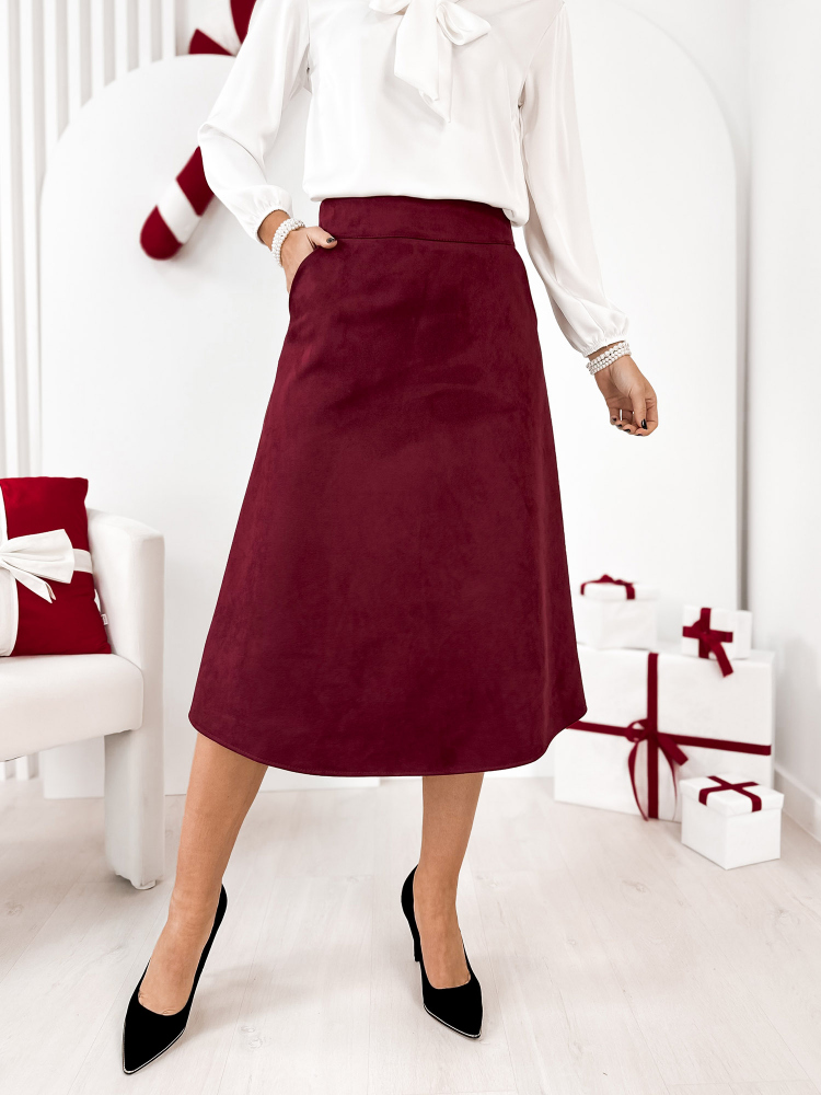 SKIRT OTRANTO BURGUNDY