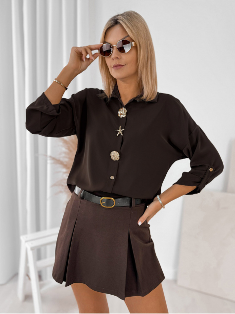 SHIRT WILKINS DARK BROWN