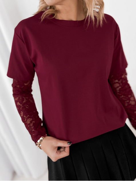 BLOUSE GELLATO BURGUNDY