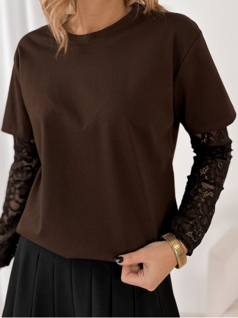 BLOUSE GELLATO BRUN