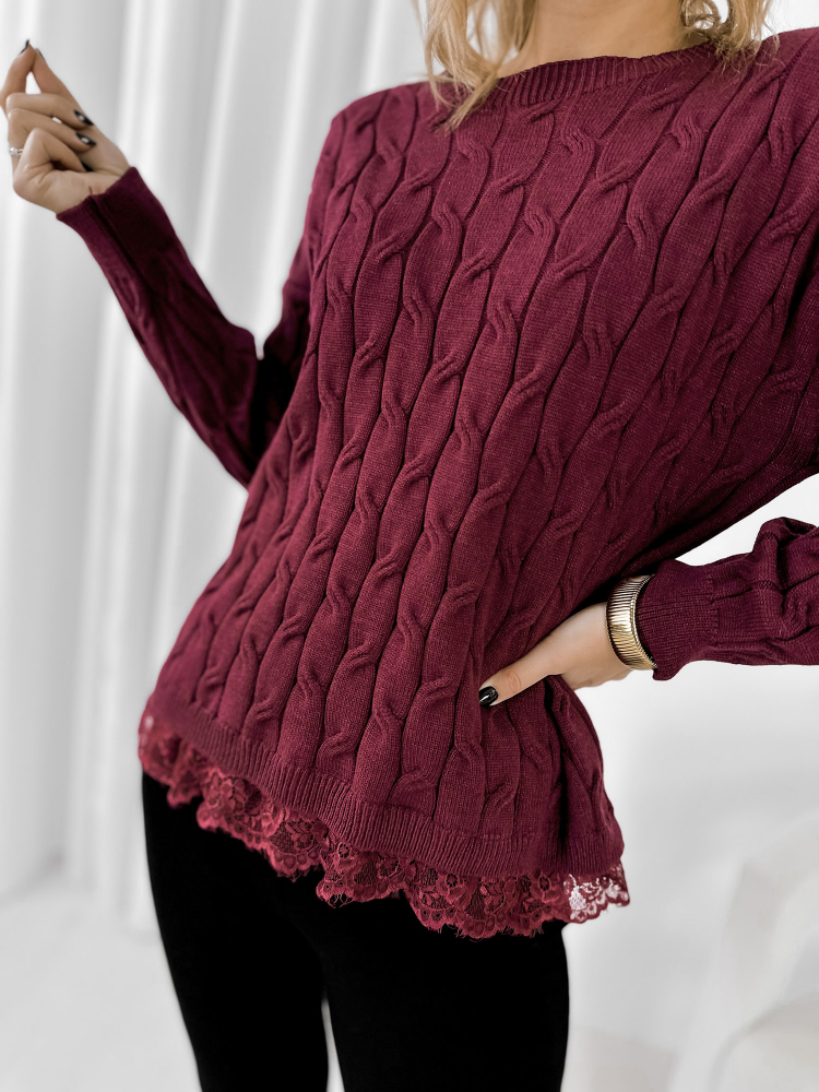 SWEATER MORITZ BORDEAUX