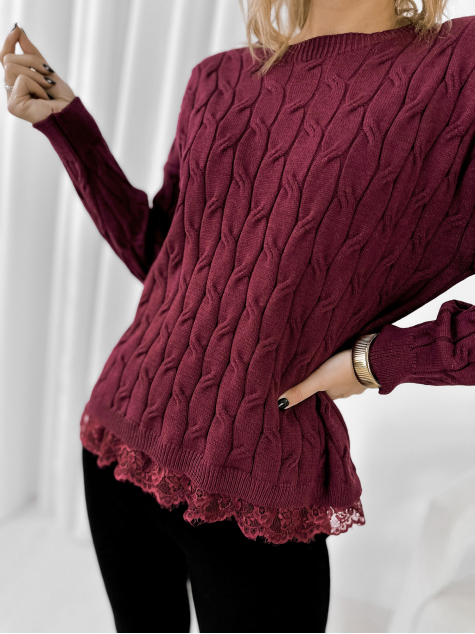 PULLOVER MORITZ BORDEAUX