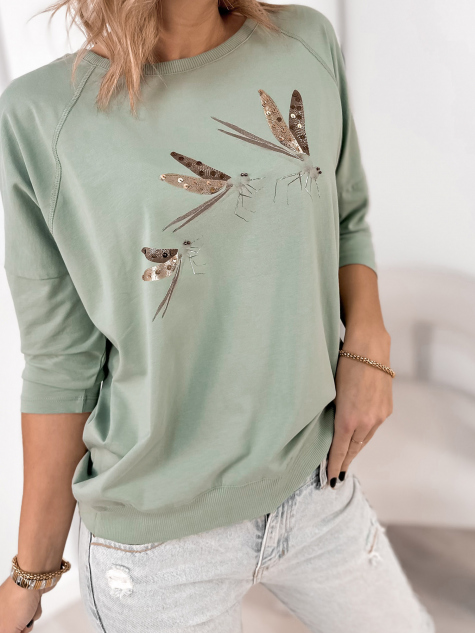 BLOUSE THUJO PISTACHE
