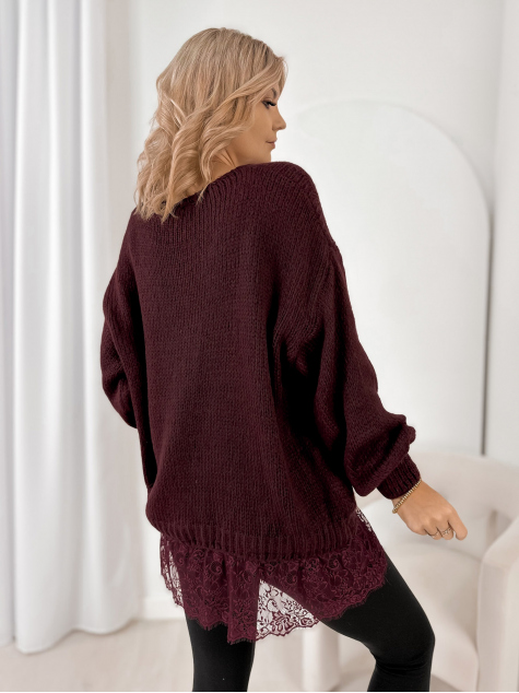 PULOVER SUCRE BORDEAUX