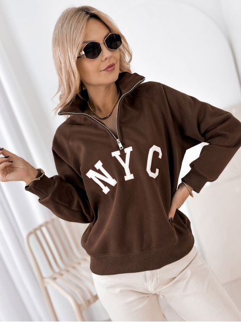 SWEATSHIRT RENO BRAUNE
