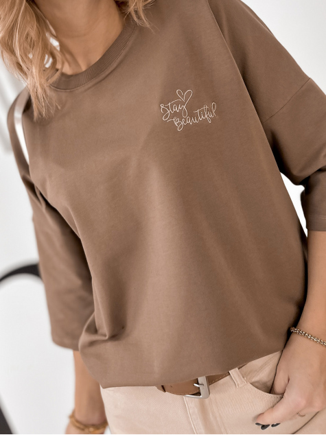 BLOUSE MURREN BRUN