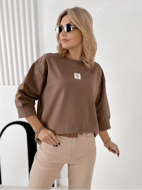 BLOUSE MIRVARI BROWN