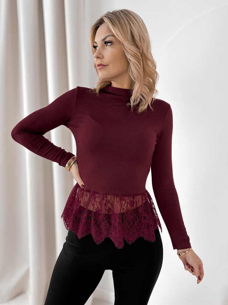 BLOUSE AVERY BORDEAUX