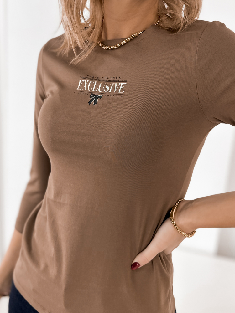BLOUSE EMBER BRUN