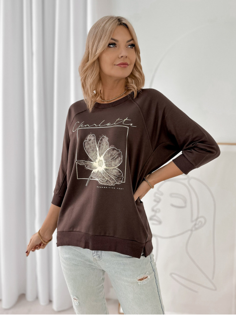 BLOUSE ARMITAGE DARK BROWN