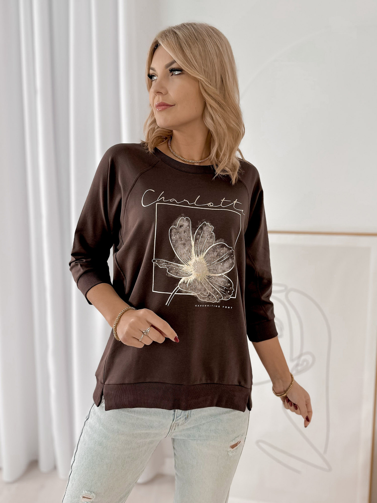 BLOUSE ARMITAGE BRUN FONCÉ