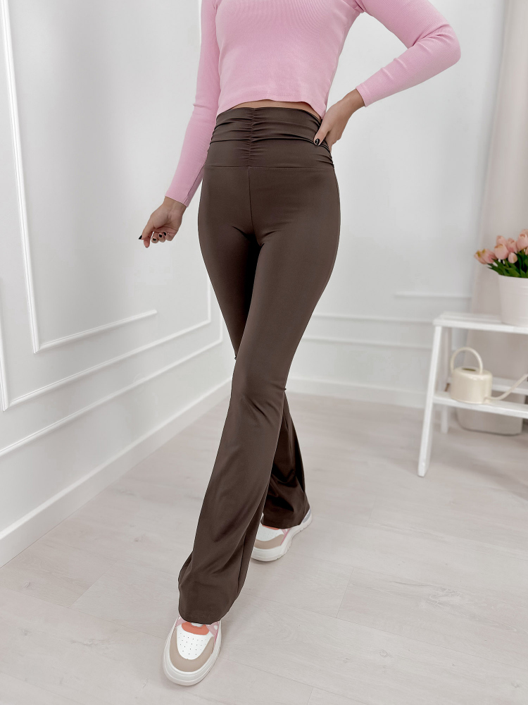 LEGGINGS KHALO DARK BROWN