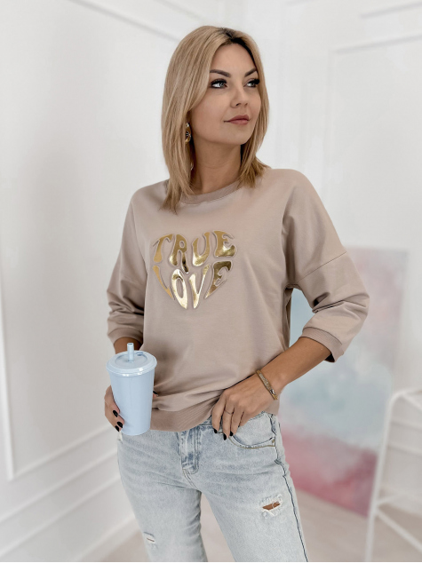 BLUSE VARIANTEN BEIGE