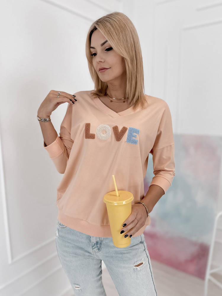 BLUSE MARGERIE PFIRSICHFARBENE