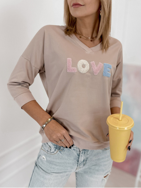 BLOUSE MARGERIE BEIGE FONCÉ