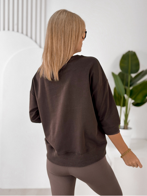 BLOUSE MELISANDRE BRUN FONCÉ