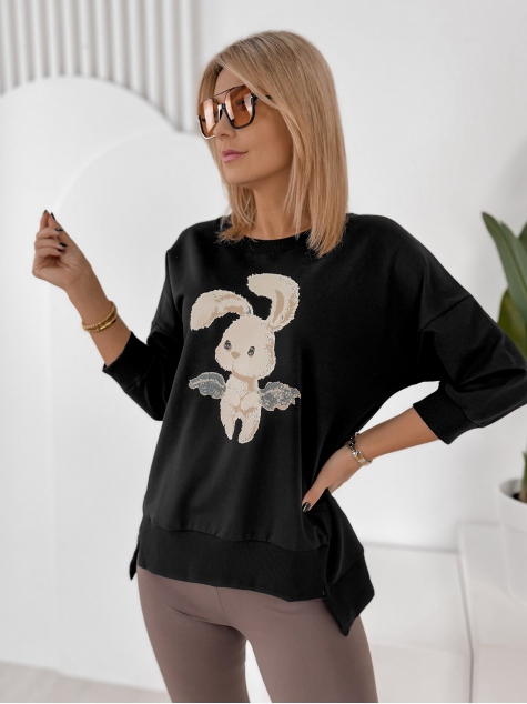 BLOUSE FERRANTE NOIR