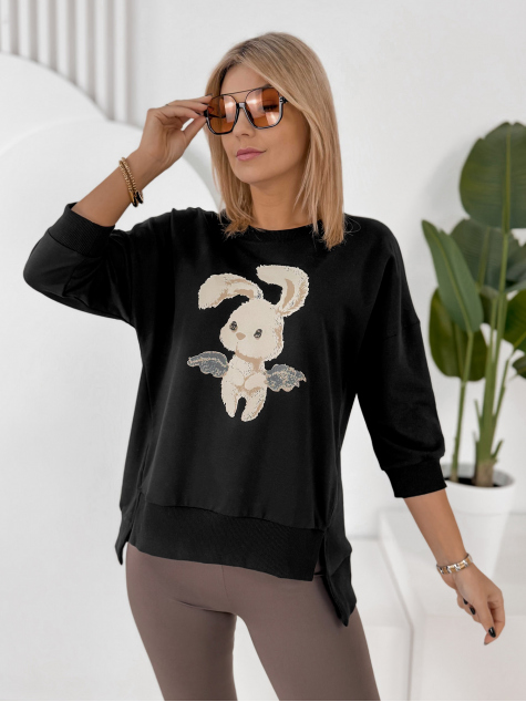 BLOUSE FERRANTE NOIR