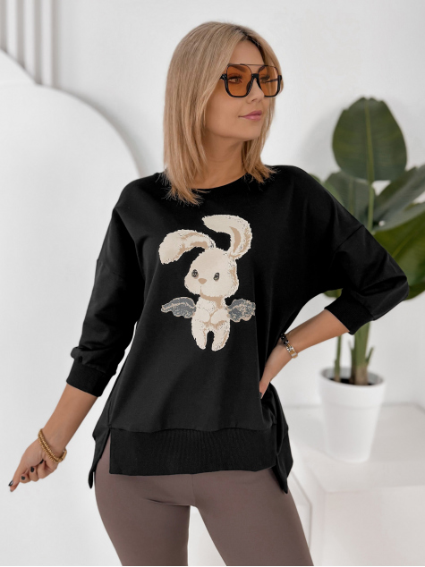BLOUSE FERRANTE NOIR