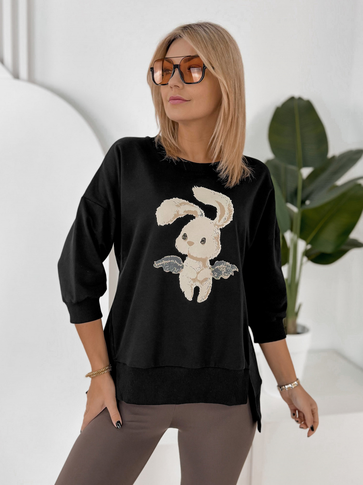 BLOUSE FERRANTE NOIR