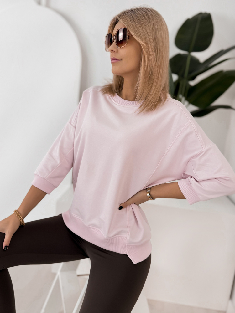 BLÚZ LORRAINE VILÁGOSRÓZSASZÍN