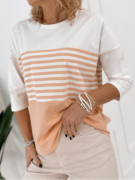BLŪZE NOEMI PERSIKU KRĀSA