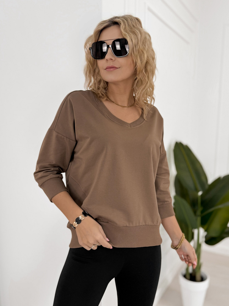 BLOUSE PARADI BRUN