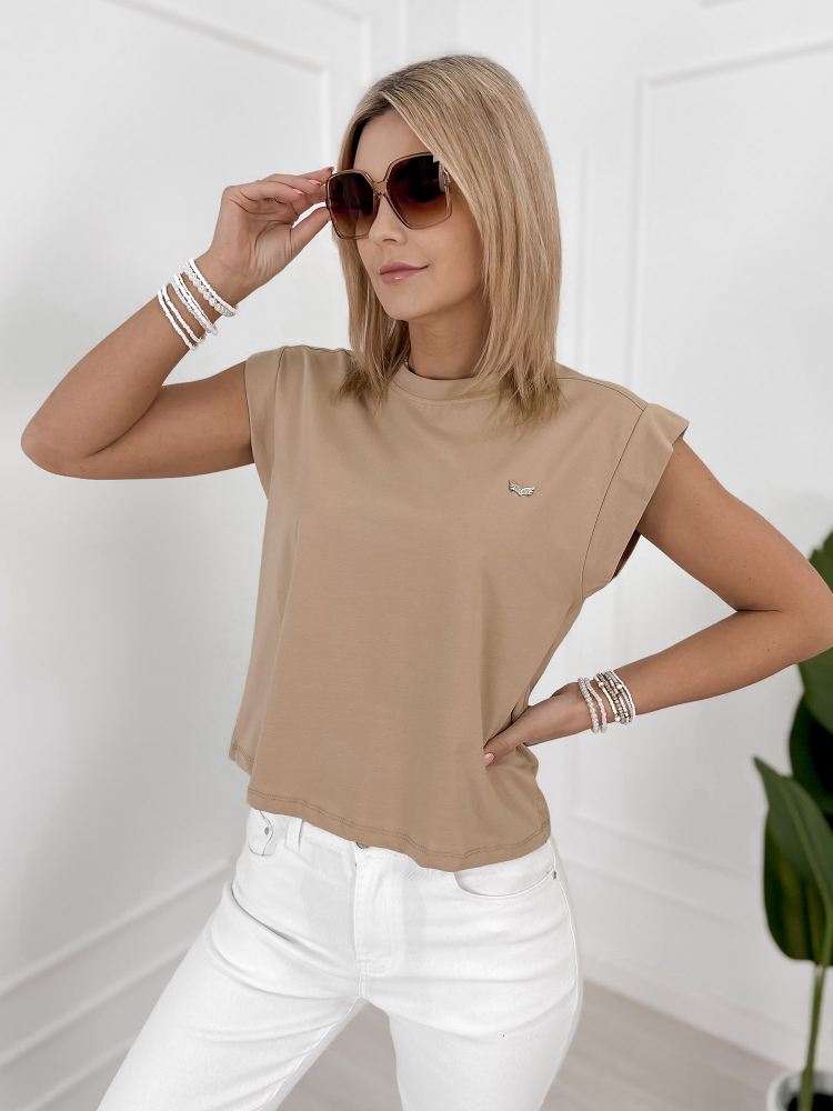 BLUSE AMARIEL KARAMELLFARBEN