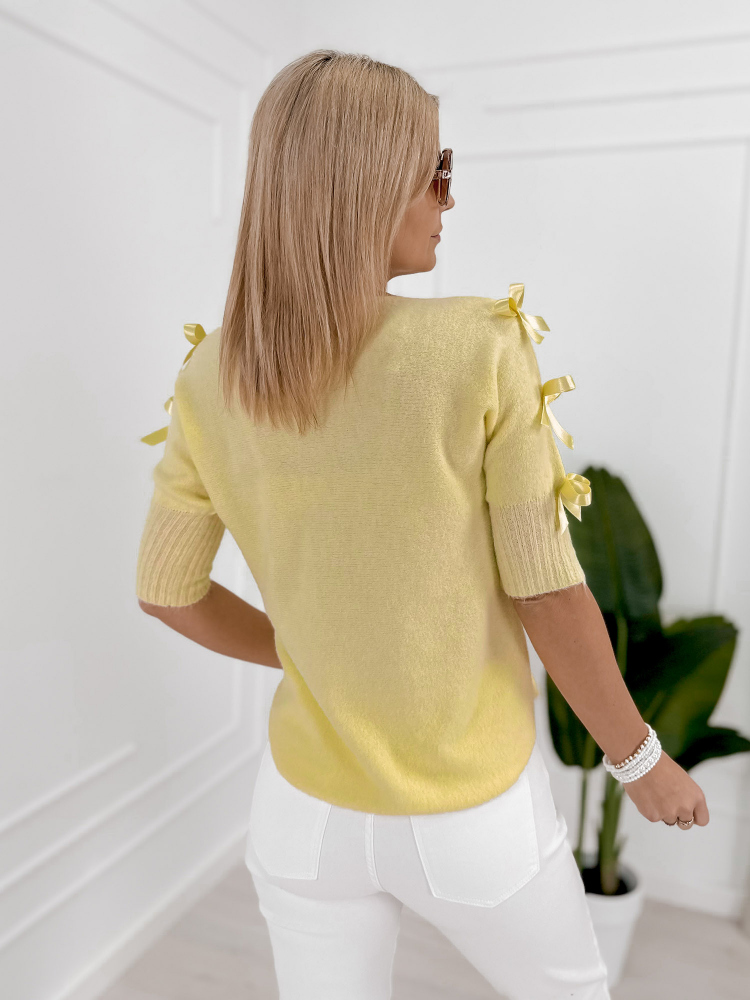 PULLOVER KORALLENGELB