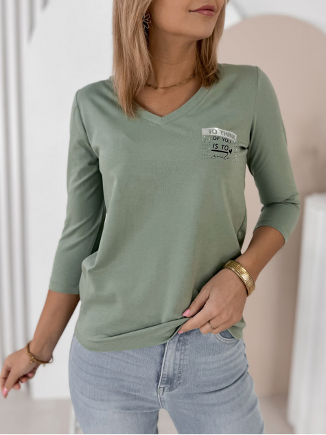 BLUSE PISTAZIE MERINO
