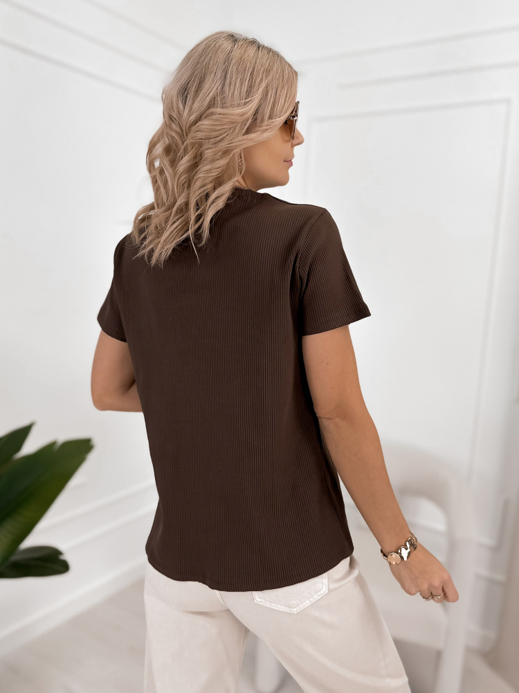 BLOUSE IMANI BRUN FONCÉ