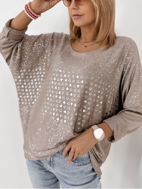 BLUSE HARLEY DUNKELBEIGE
