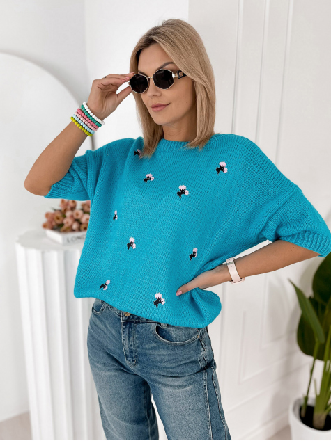 PULLOVER THELMA BLAU