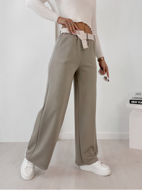 PANTALON ROWAN BEIGE FONCÉ